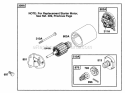 Page J Diagram and Parts List for  Briggs and Stratton Engine